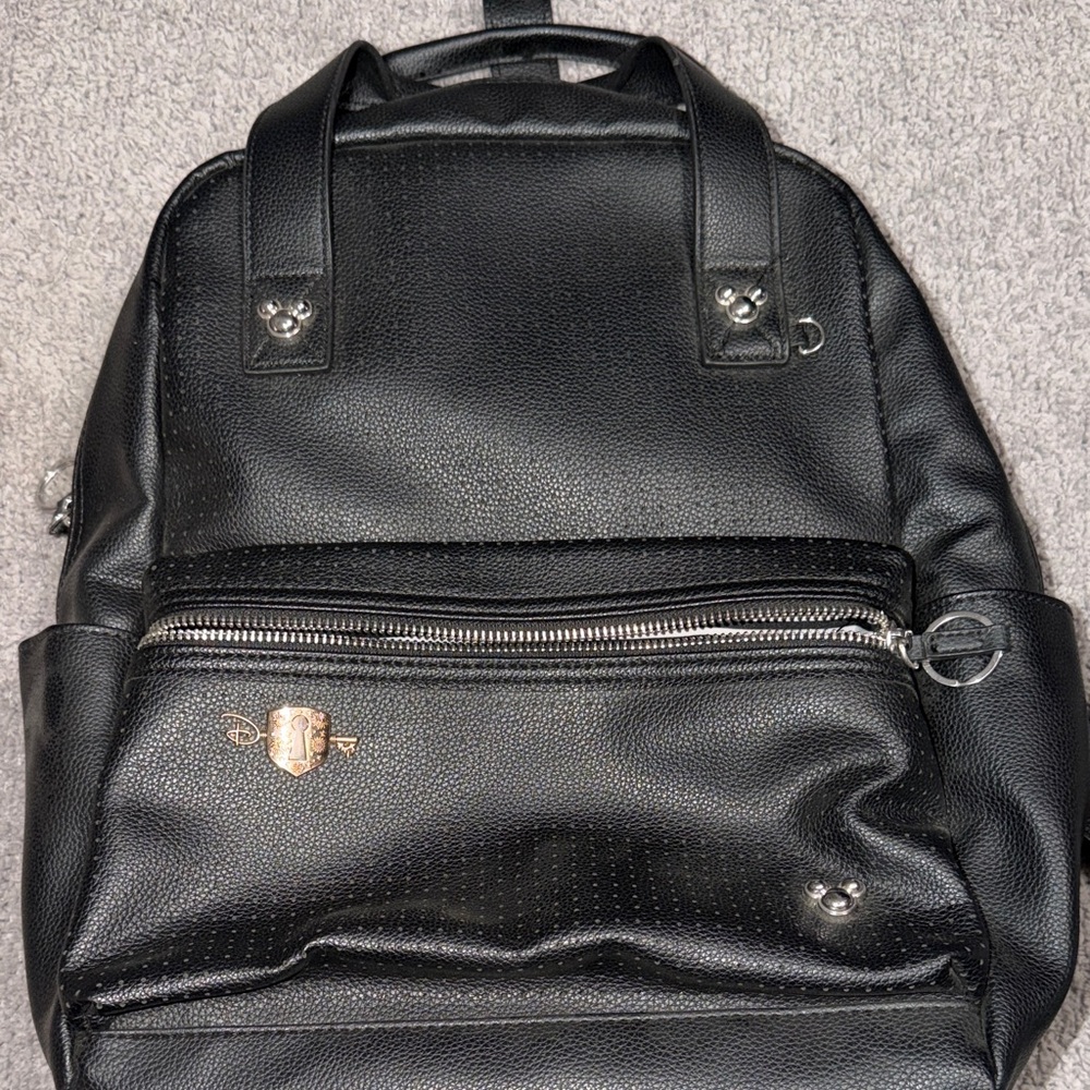 Disney leather pin collectors backpack